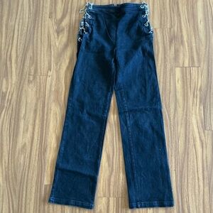 EB Denim Black Straight Leg Jeans